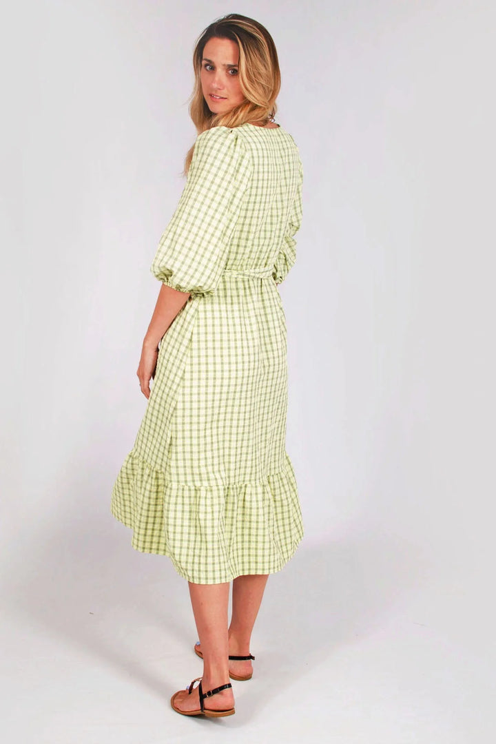 Dorothy Perkins Check V Neck Midi Dress