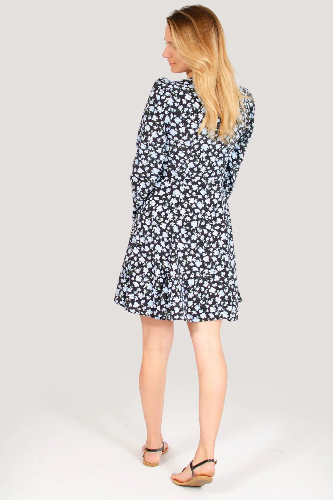 Dorothy Perkins Long Sleeve Floral Skater Dress