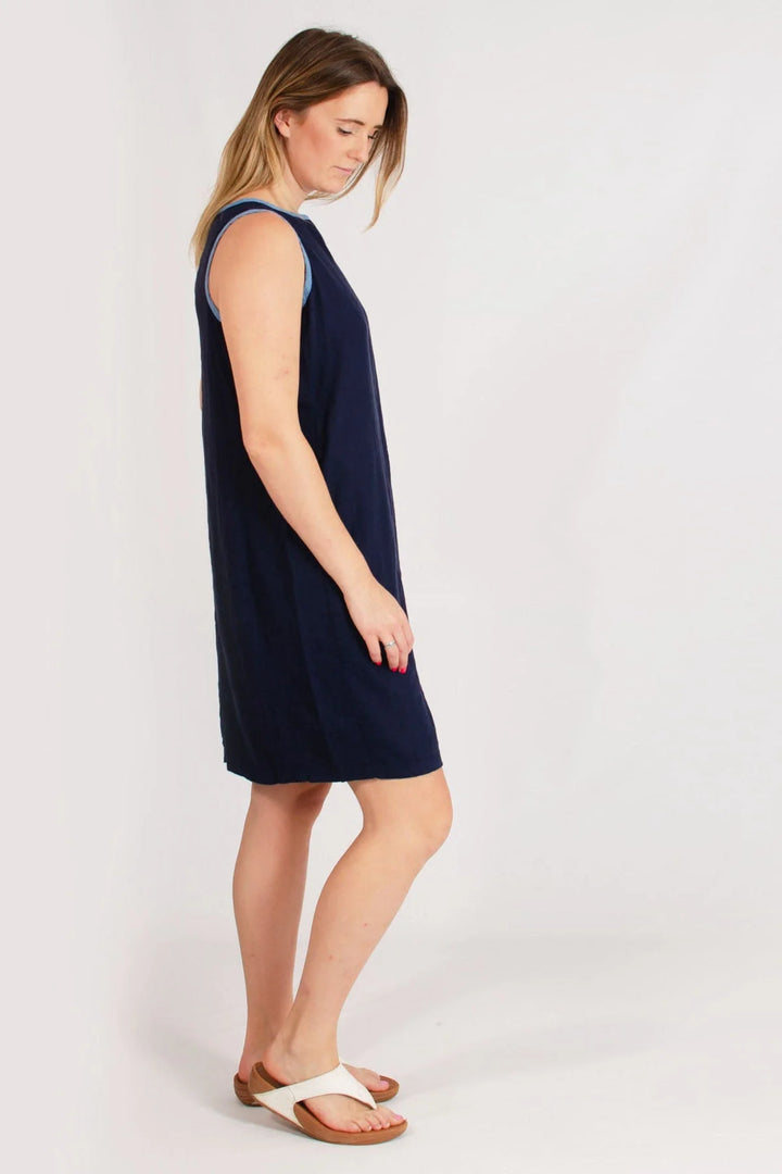 Next Sleeveless Linen Shift Dress