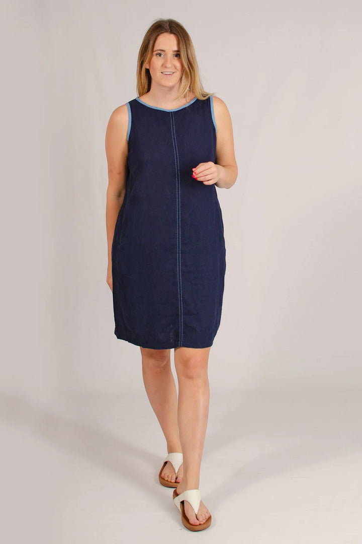 Next Sleeveless Linen Shift Dress