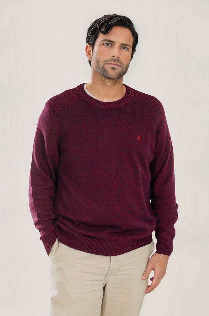 Mens Crew Neck Marl Jumper