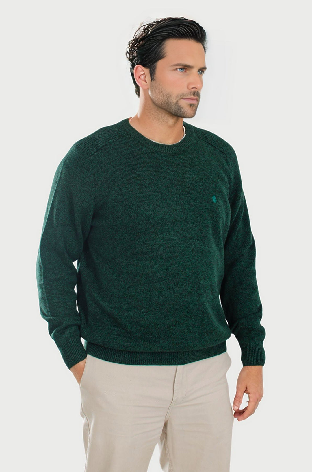 Mens Crew Neck Marl Jumper