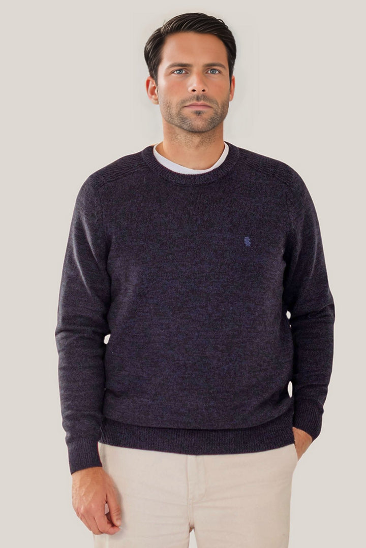 Mens Crew Neck Marl Jumper