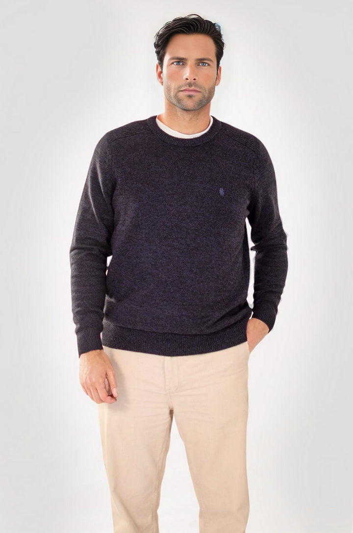 Mens Crew Neck Marl Jumper