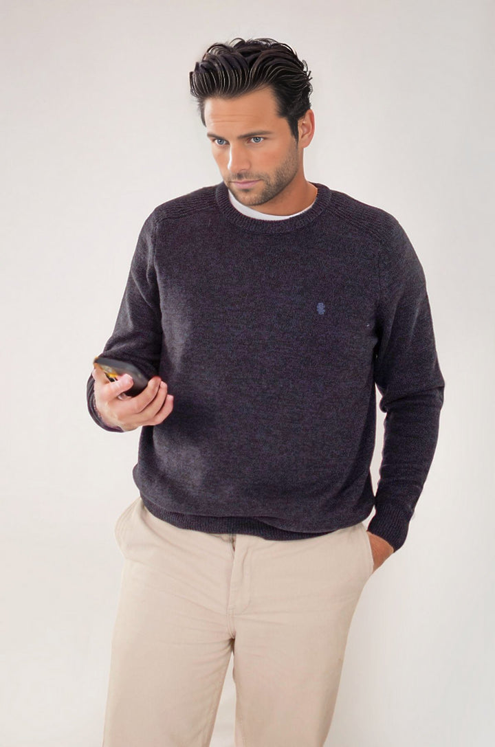 Mens Crew Neck Marl Jumper