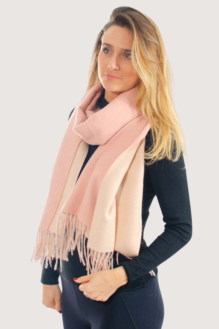 Two Tone Cashmere Blend Scarves