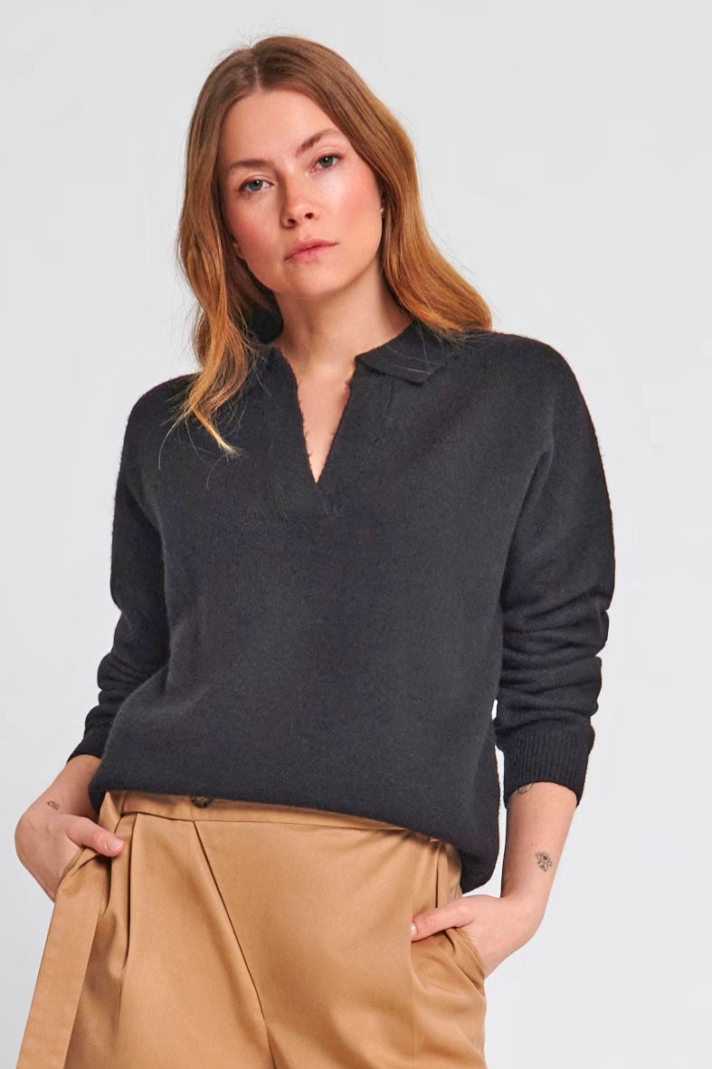 Collared Oversize Jumper