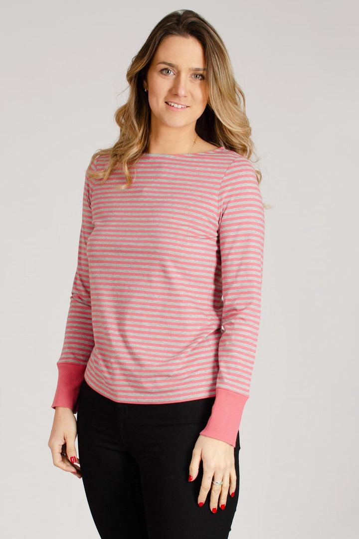 Cotton Stripe Jersey Top