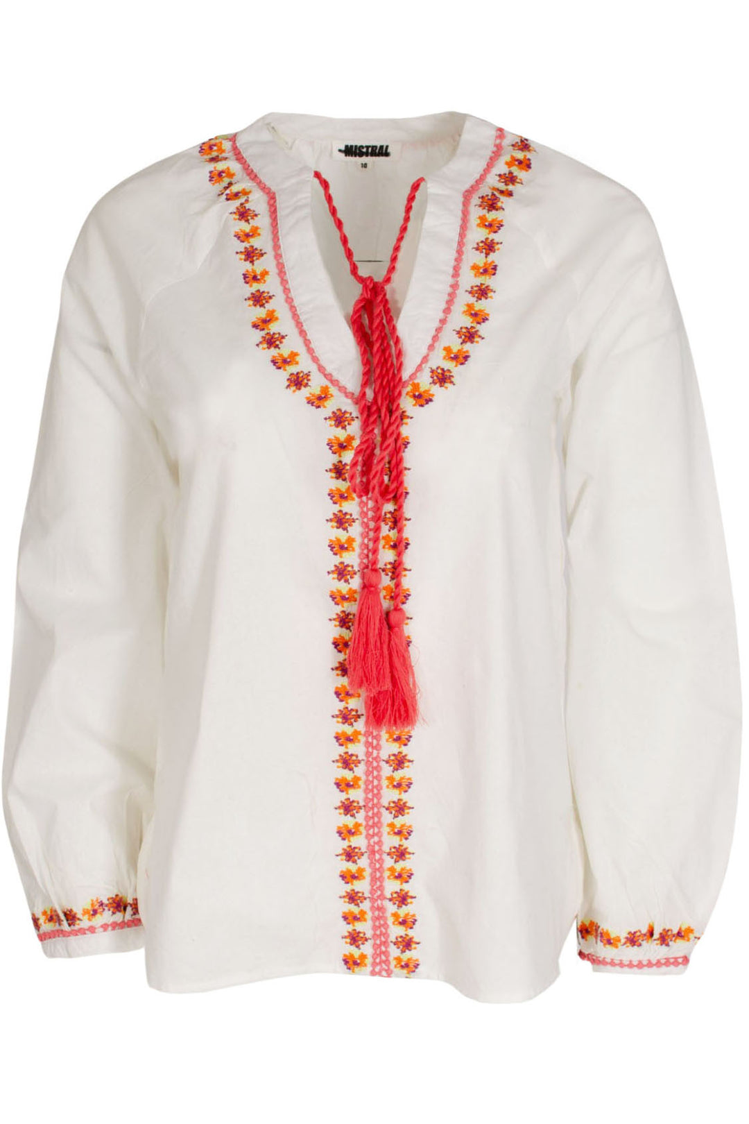 Embroidered Kaftan Tassle Top