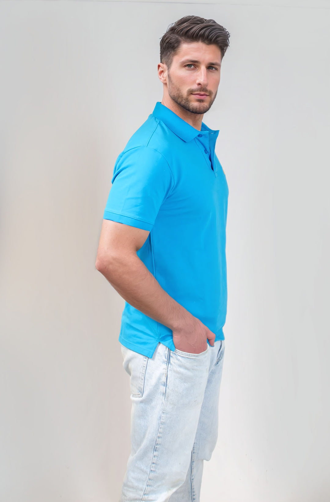 Mens Cotton Pique Polo Shirt