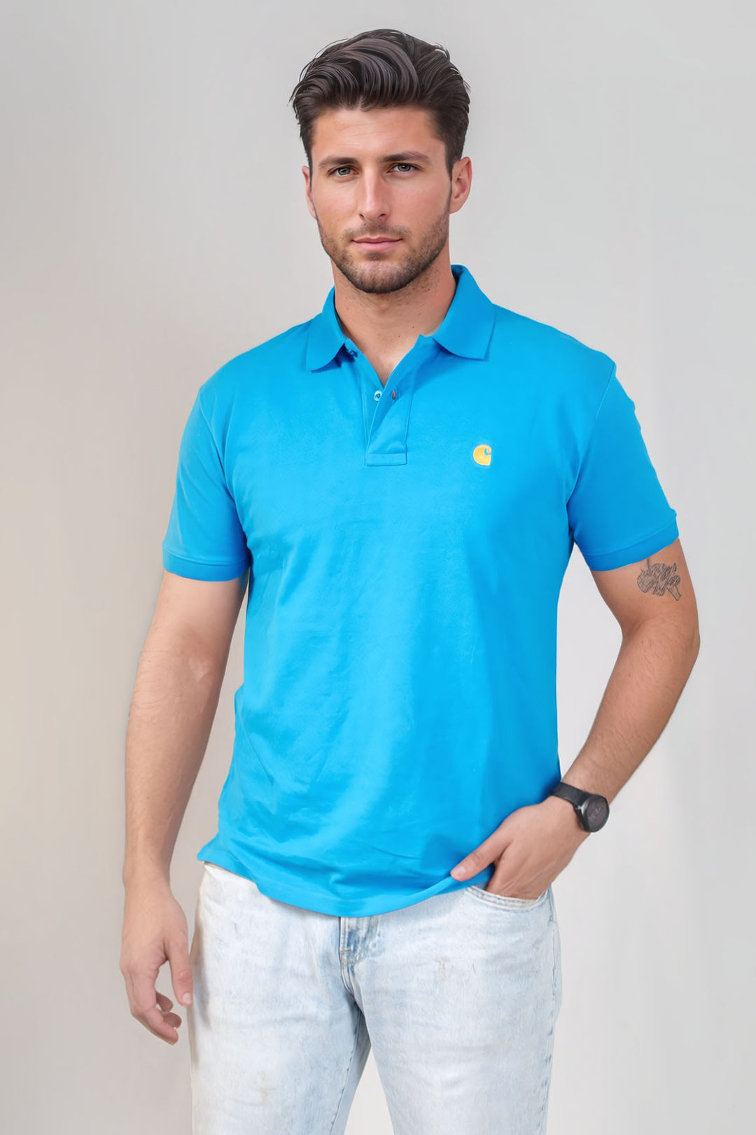 Mens Cotton Pique Polo Shirt