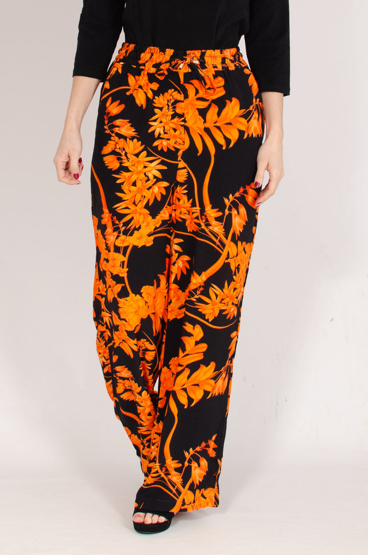 Floral Wide Leg Trousers