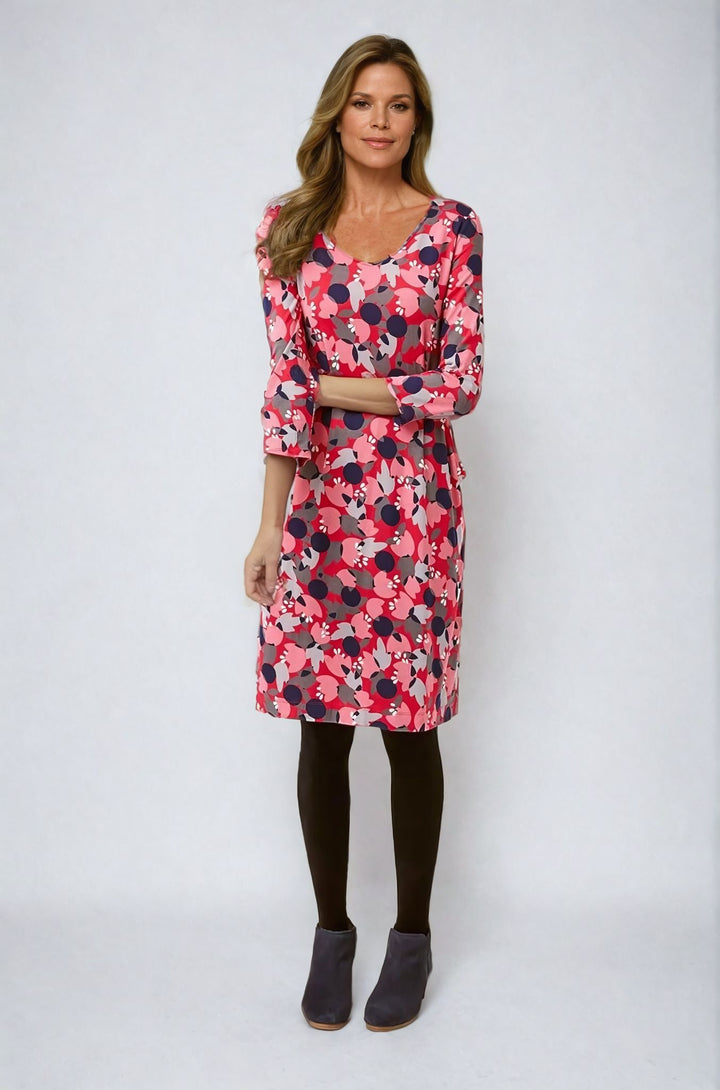 'Tess' Pink Floral Dress