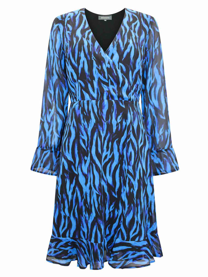 Zebra Wrap Dress