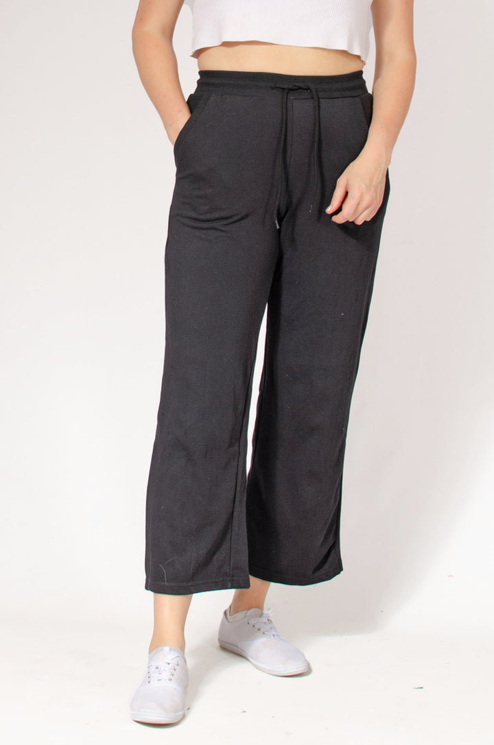 Wide Leg Cropped Joggers