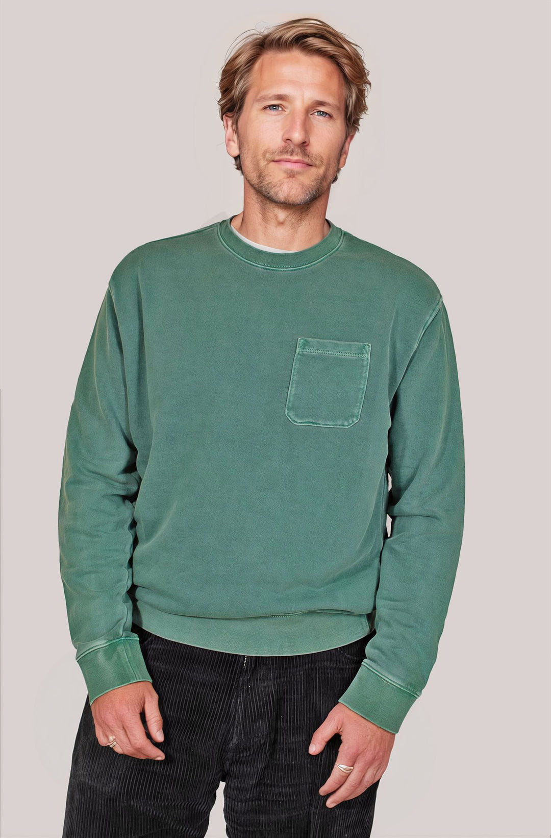 Pure Cotton Pocket Sweatshirt