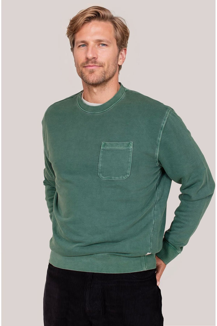 Pure Cotton Pocket Sweatshirt