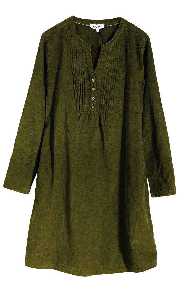 Needlecord Pintuck Tunic Dress