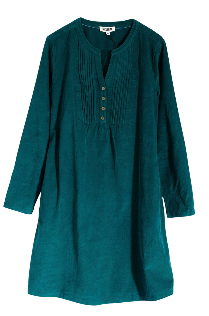 Needlecord Pintuck Tunic Dress