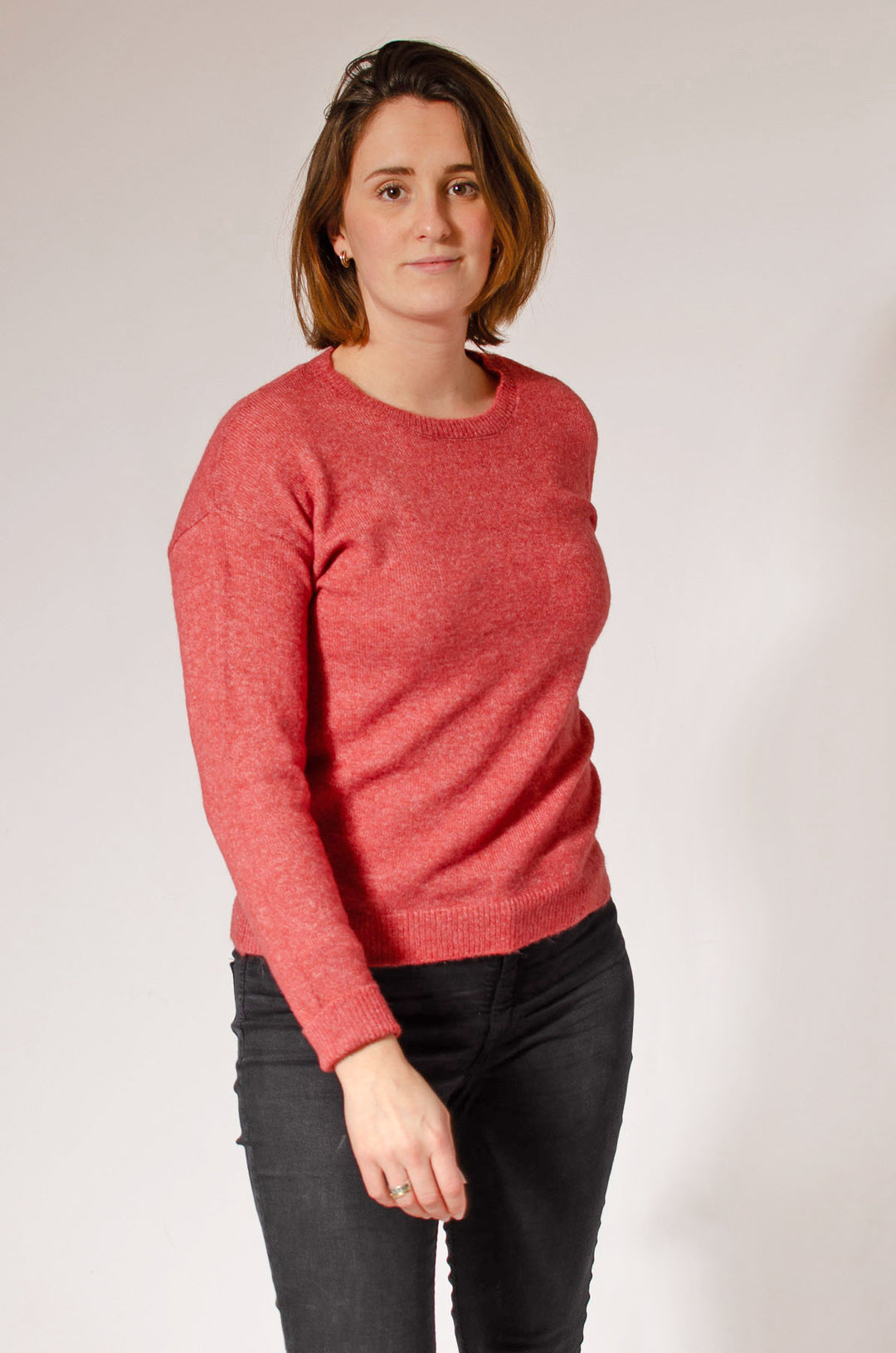 Angora Blend Round Neck Jumper