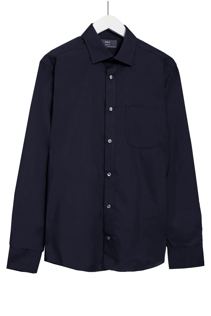 Mens easy-iron shirt with pocket