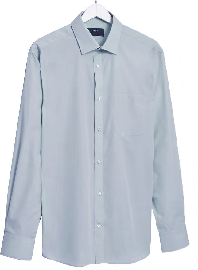 Mens easy-iron shirt with pocket