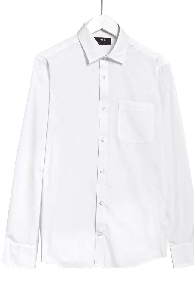 Mens easy-iron shirt with pocket