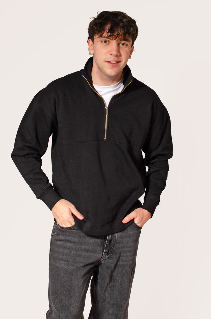 Mens Zip Neck Sweatshirt