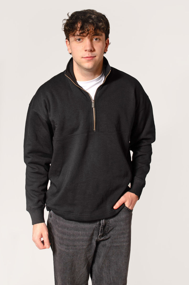 Mens Zip Neck Sweatshirt