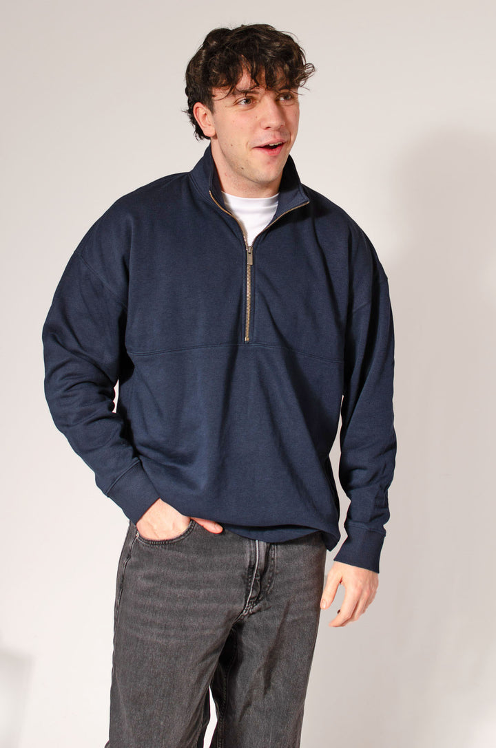 Mens Zip Neck Sweatshirt