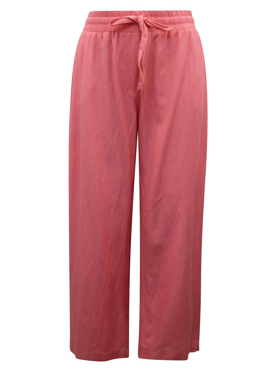 Coral Linen Blend Wide Leg Trousers