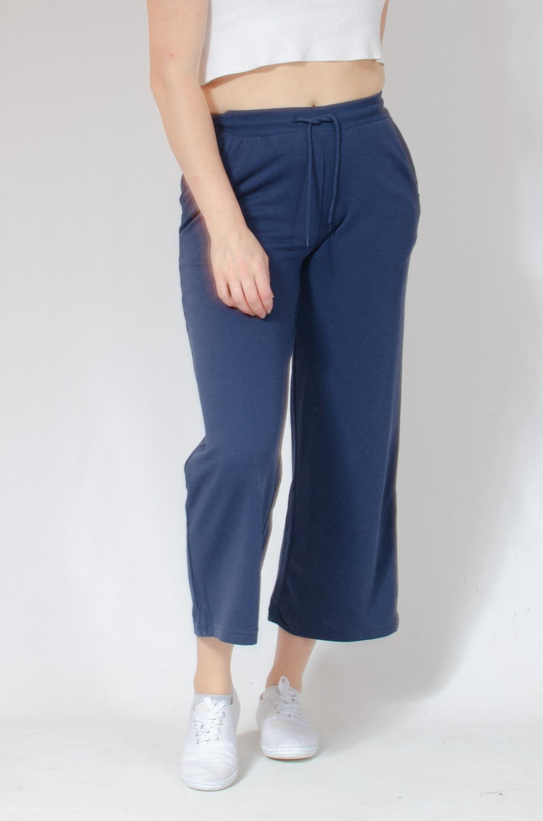 Wide Leg Cropped Joggers