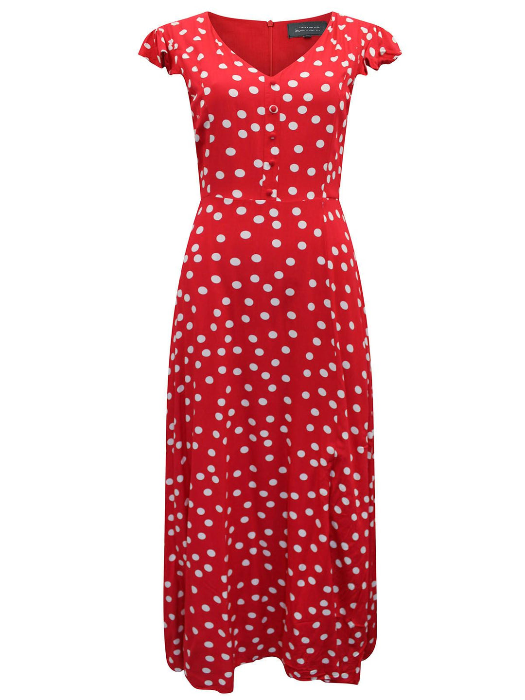 Frill Wrap Polka Dot Dress