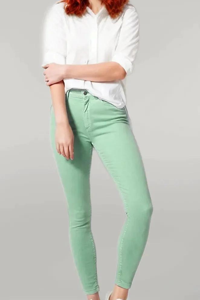 Tencel Skinny Coloured Jeans