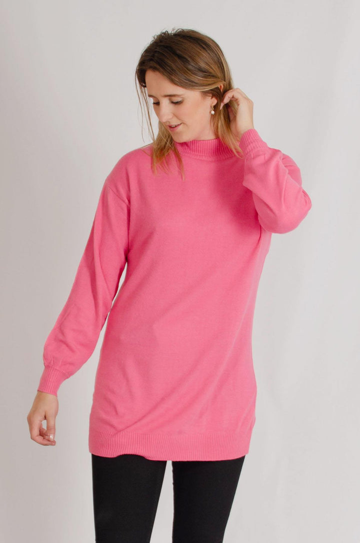 Longline Turtle Neck Jumper