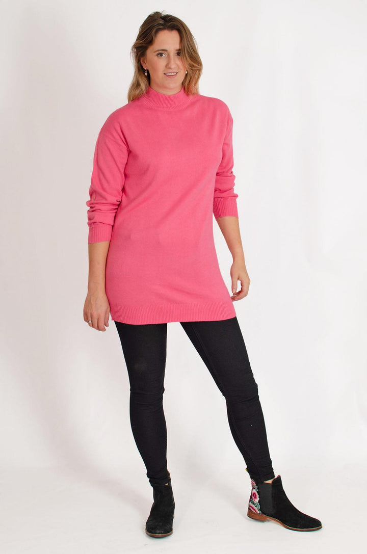 Longline Turtle Neck Jumper