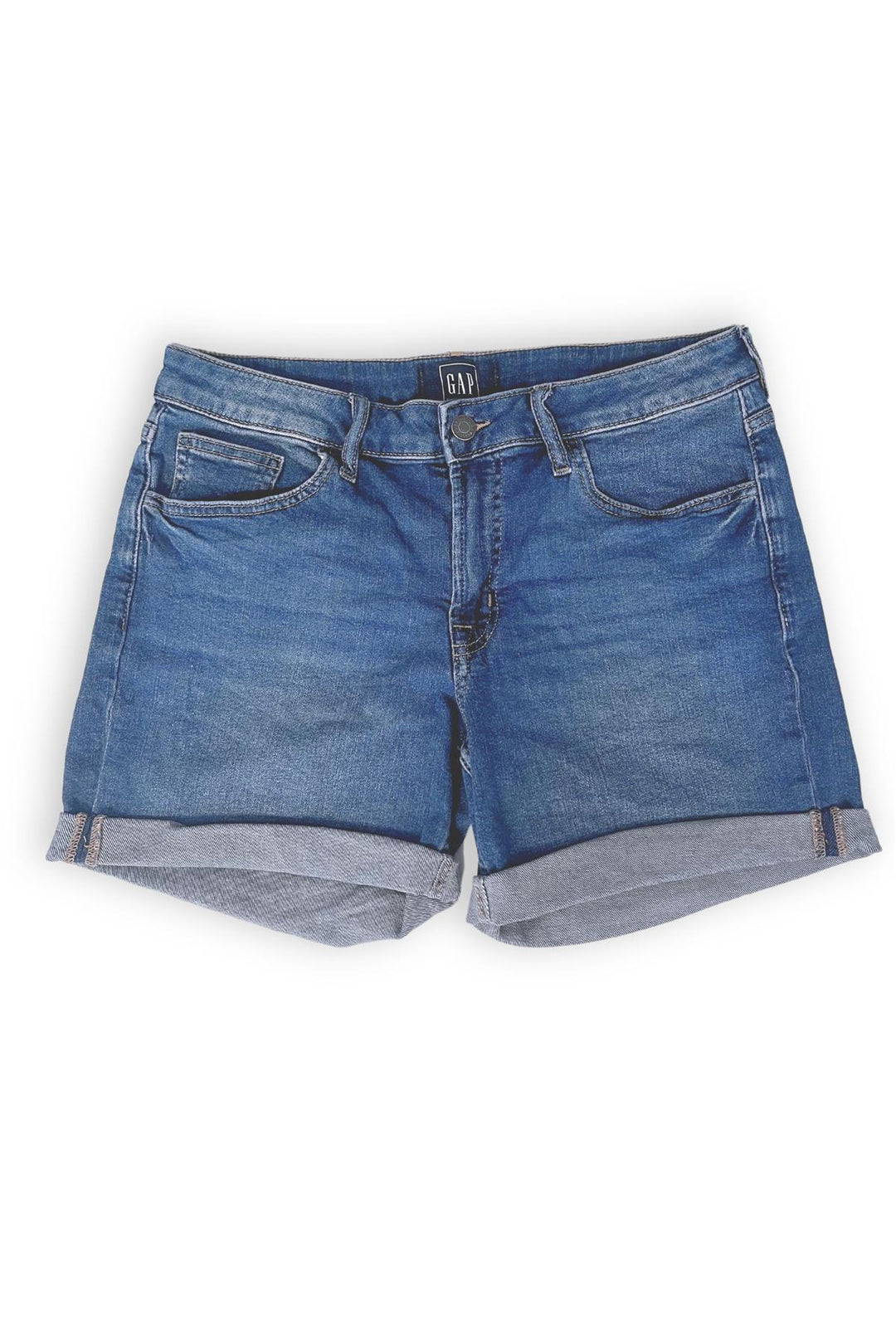 Denim Mid Rise Shorts