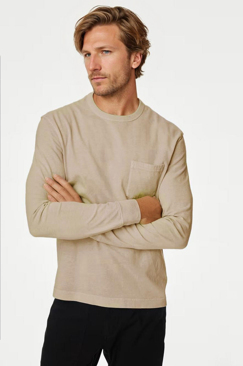 Mens Pocket Long Sleeve T-Shirt