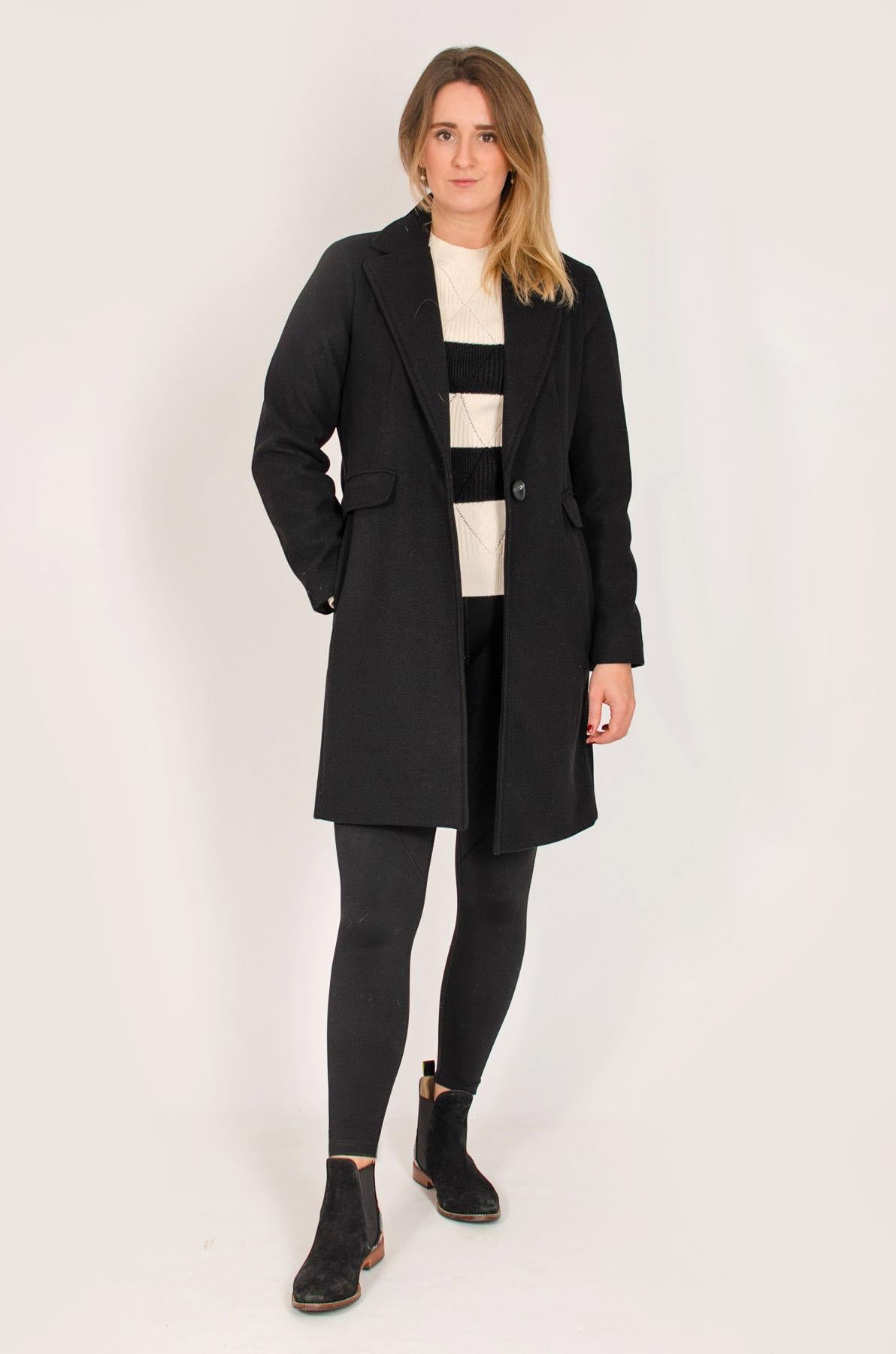 Miss selfridge navy military clearance coat