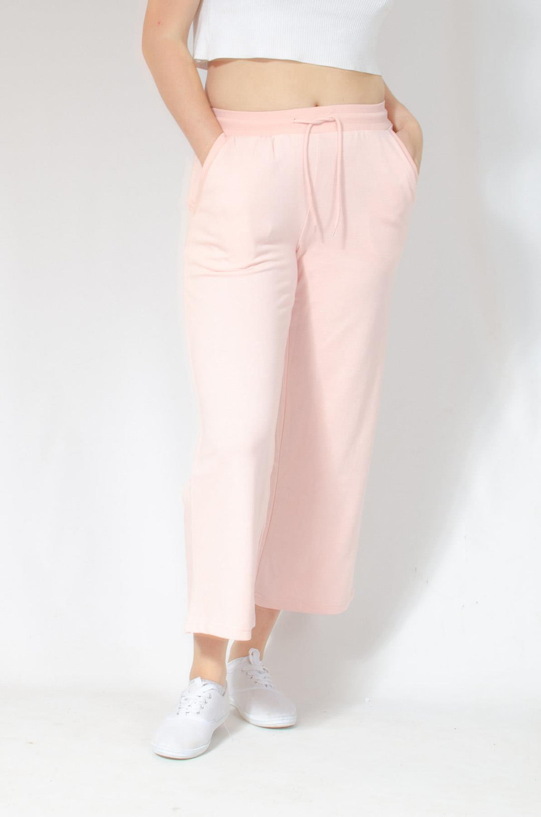 Wide Leg Cropped Joggers