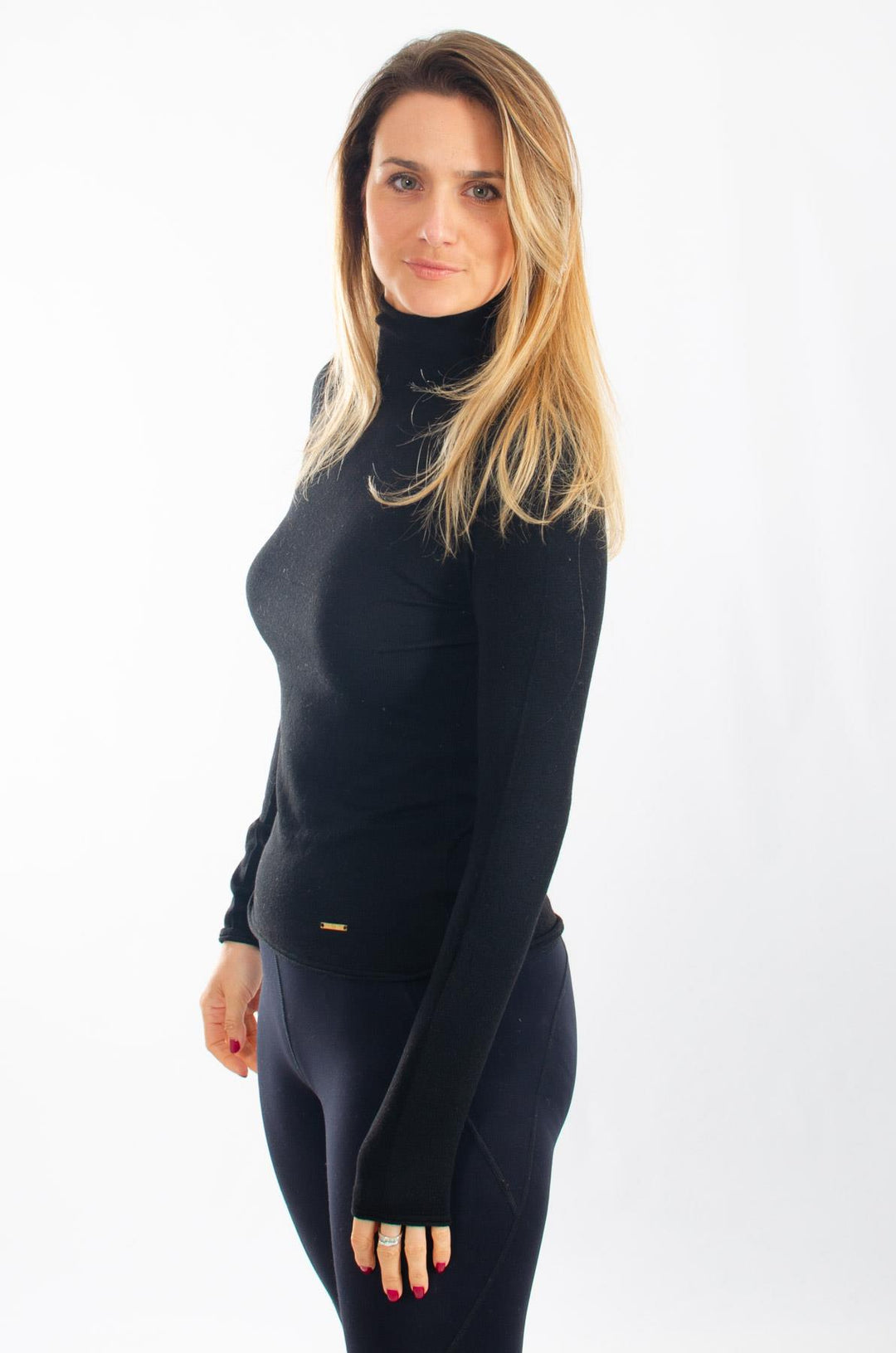 Roll Neck Fitted Jumper