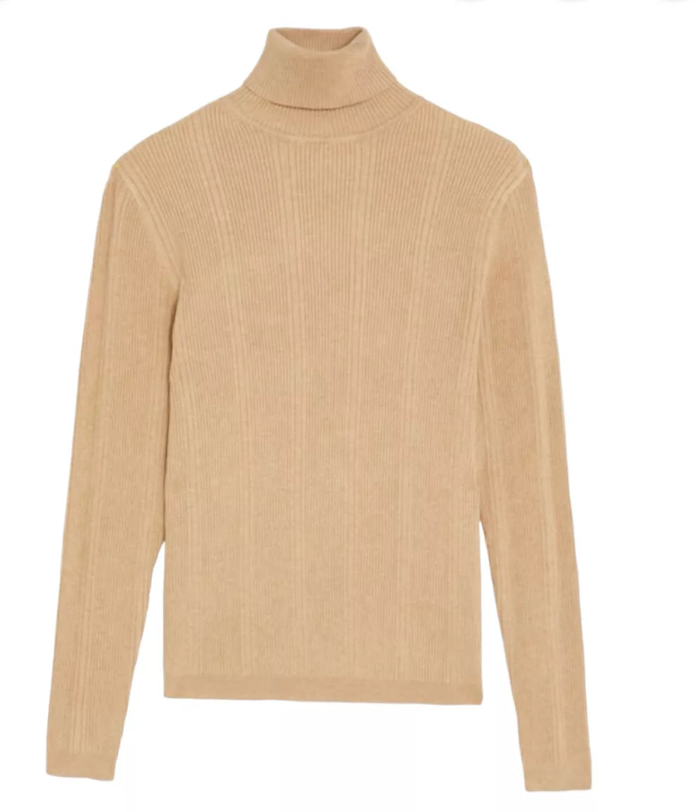 Ribbed Roll Neck Jumper