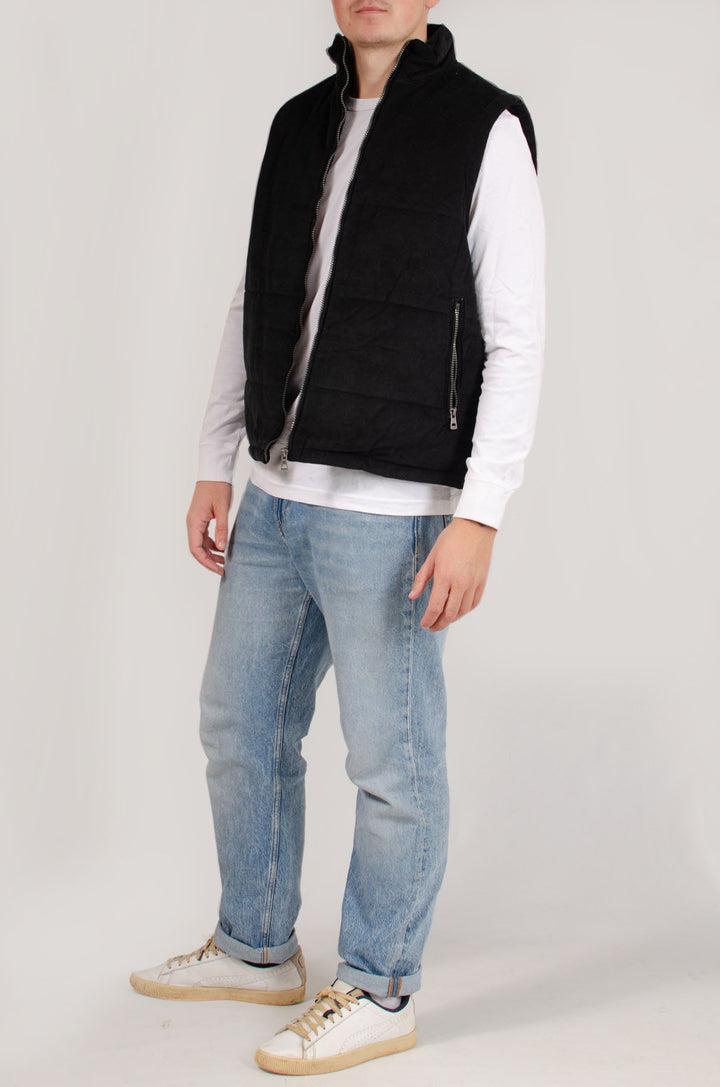 Mens Cord Padded Gilet