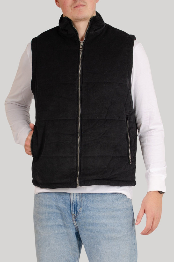 Mens Cord Padded Gilet