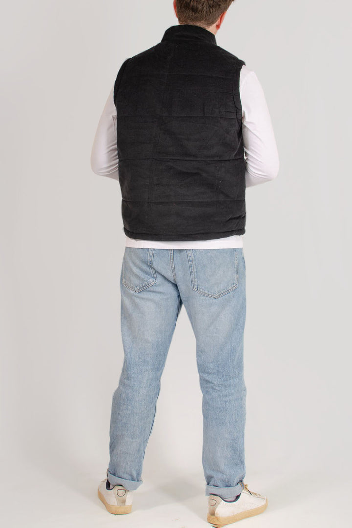 Mens Cord Padded Gilet