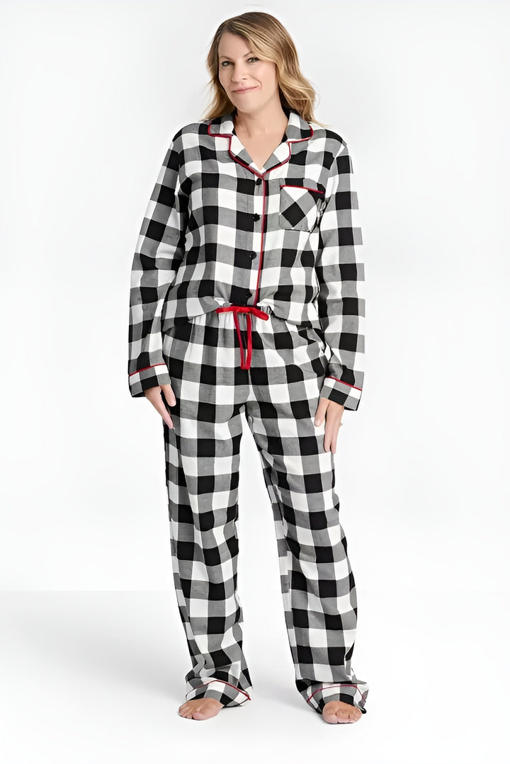 Cotton Tartan Check Pyjama Set