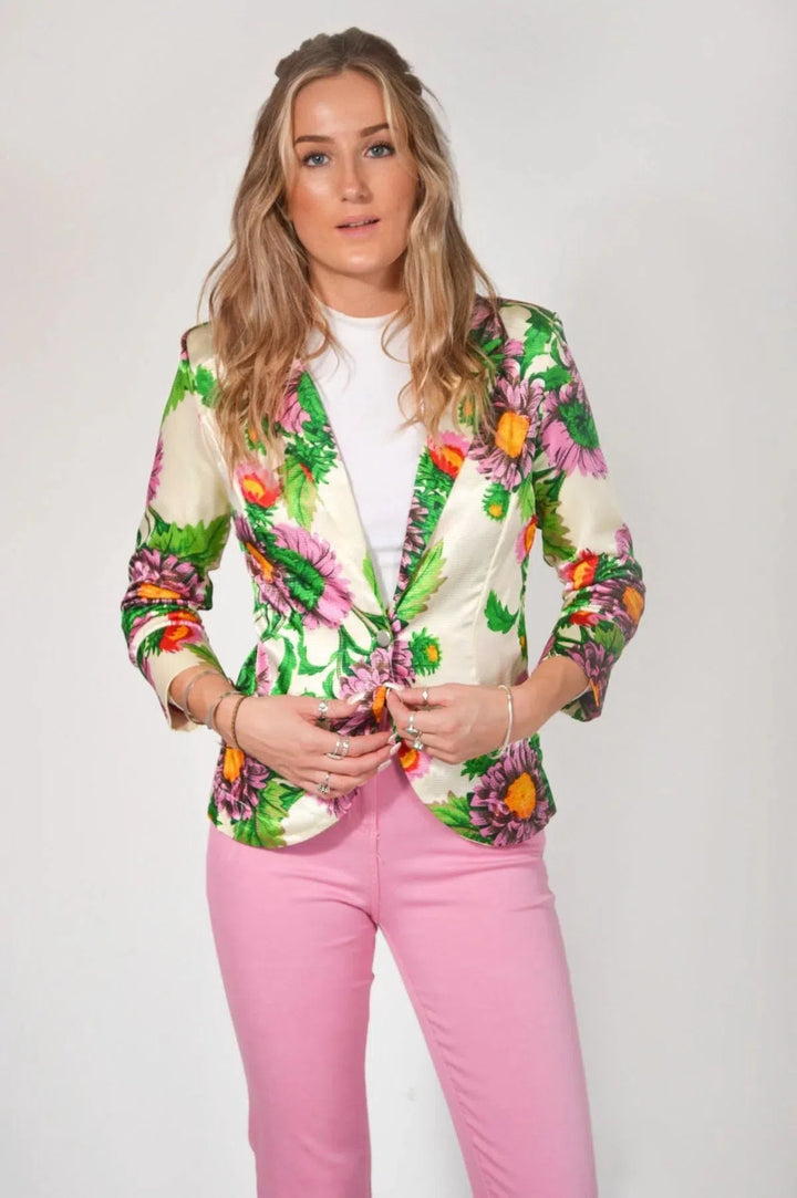 Satin Floral Jacket