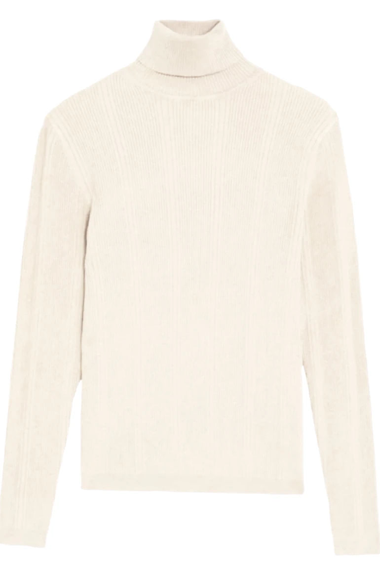 Ribbed Roll Neck Jumper