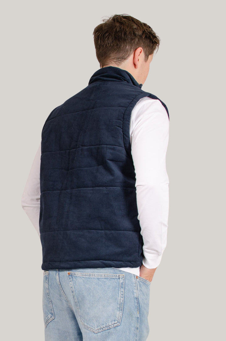 Mens Cord Padded Gilet