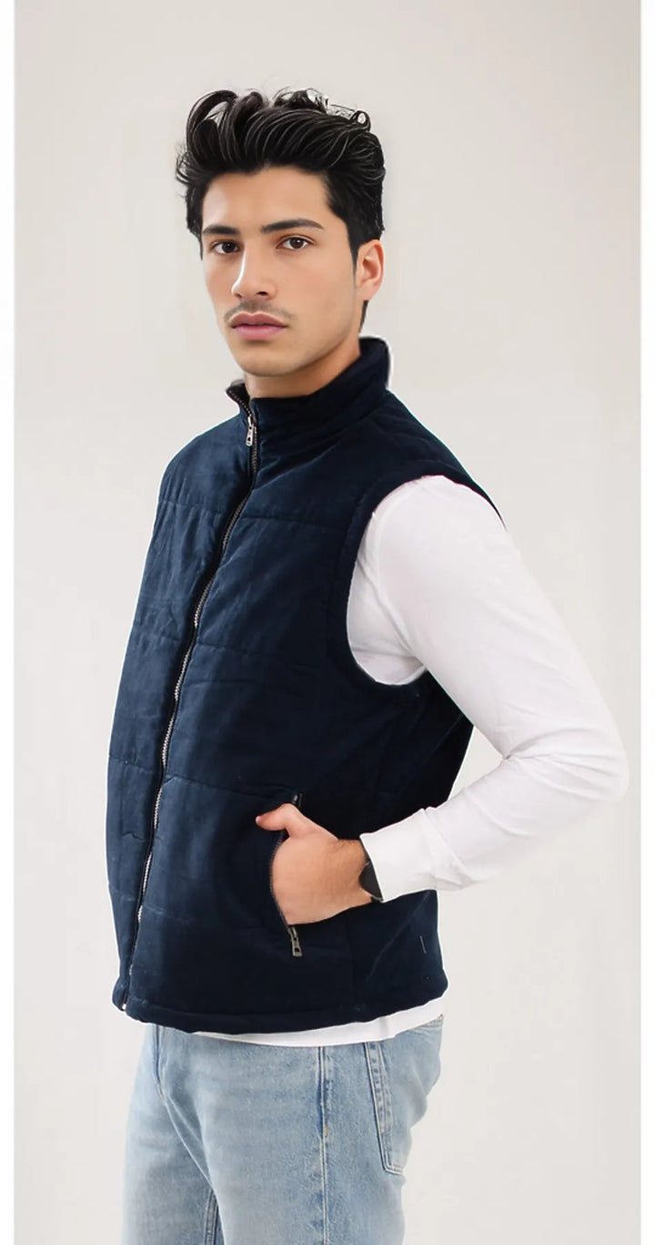 Mens Cord Padded Gilet